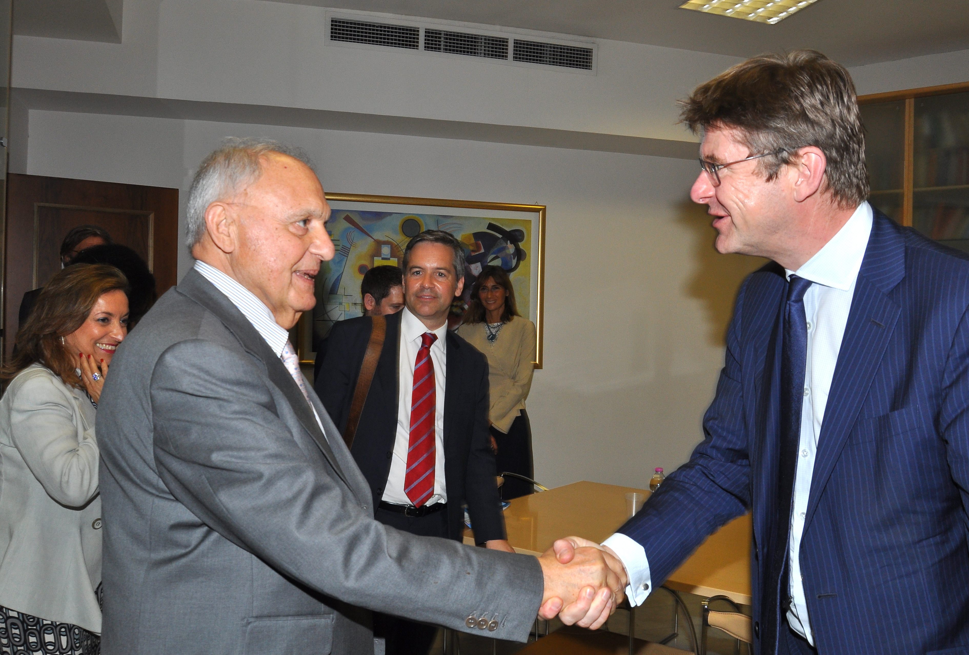 Paolo Savona e Greg Clark