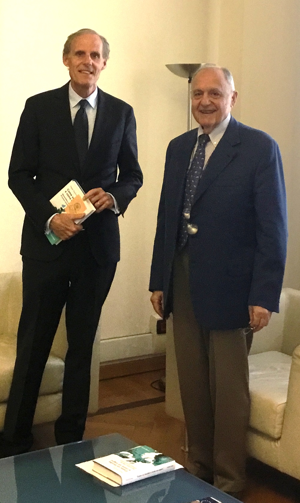 Paolo Savona e Christian Masset