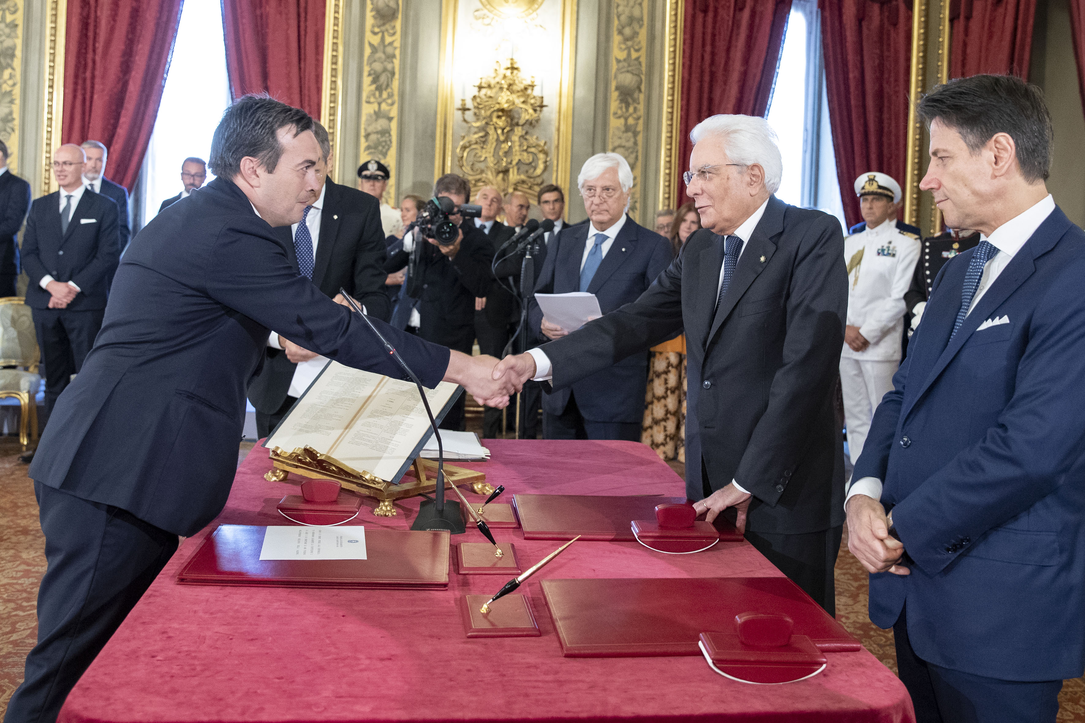 Sergio Mattarella e Vincenzo Amendola