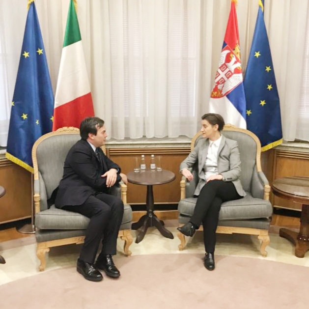 Vincenzo Amendola e Ana Brnabić