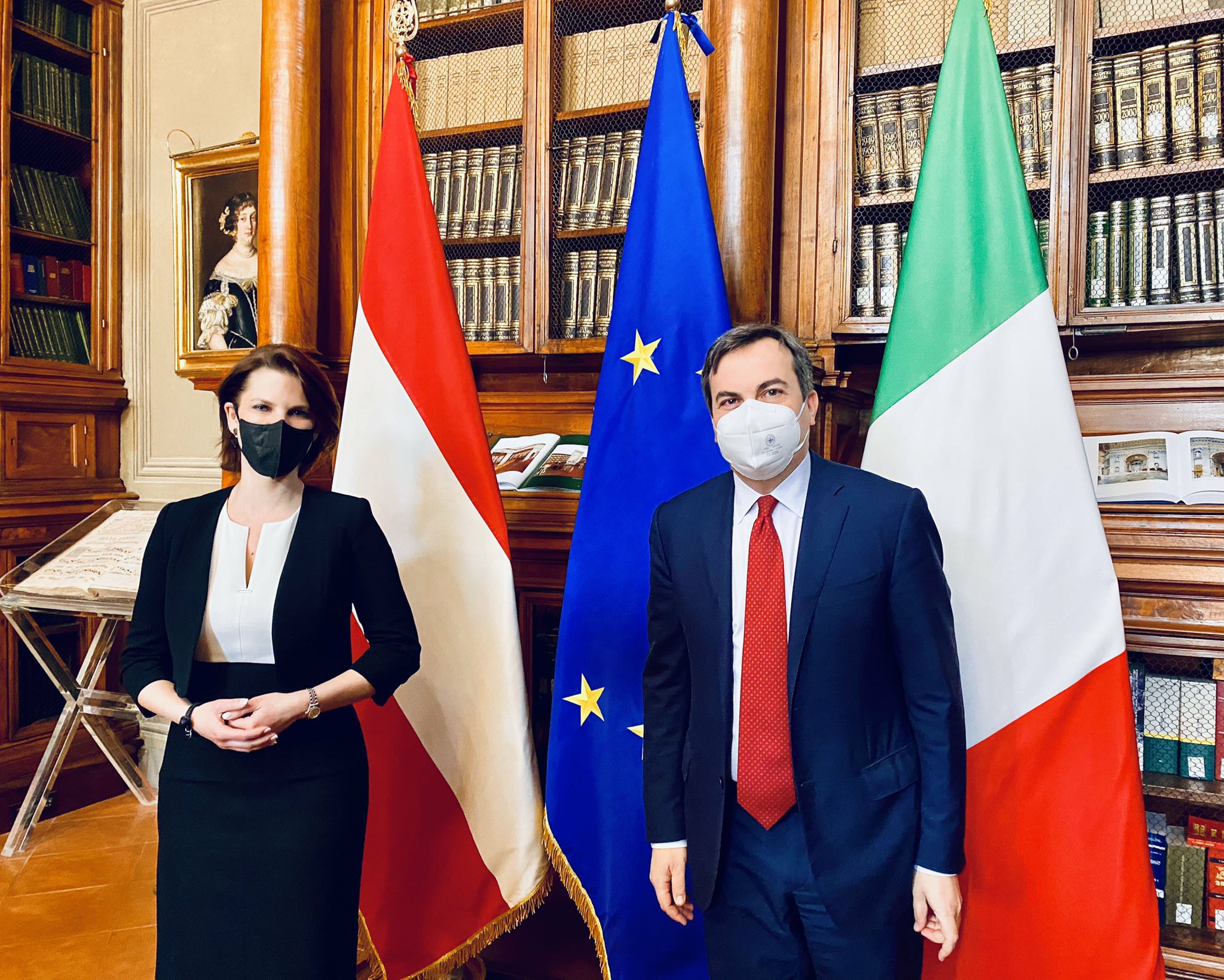 Vincenzo Amendola e Karoline Edtstadler